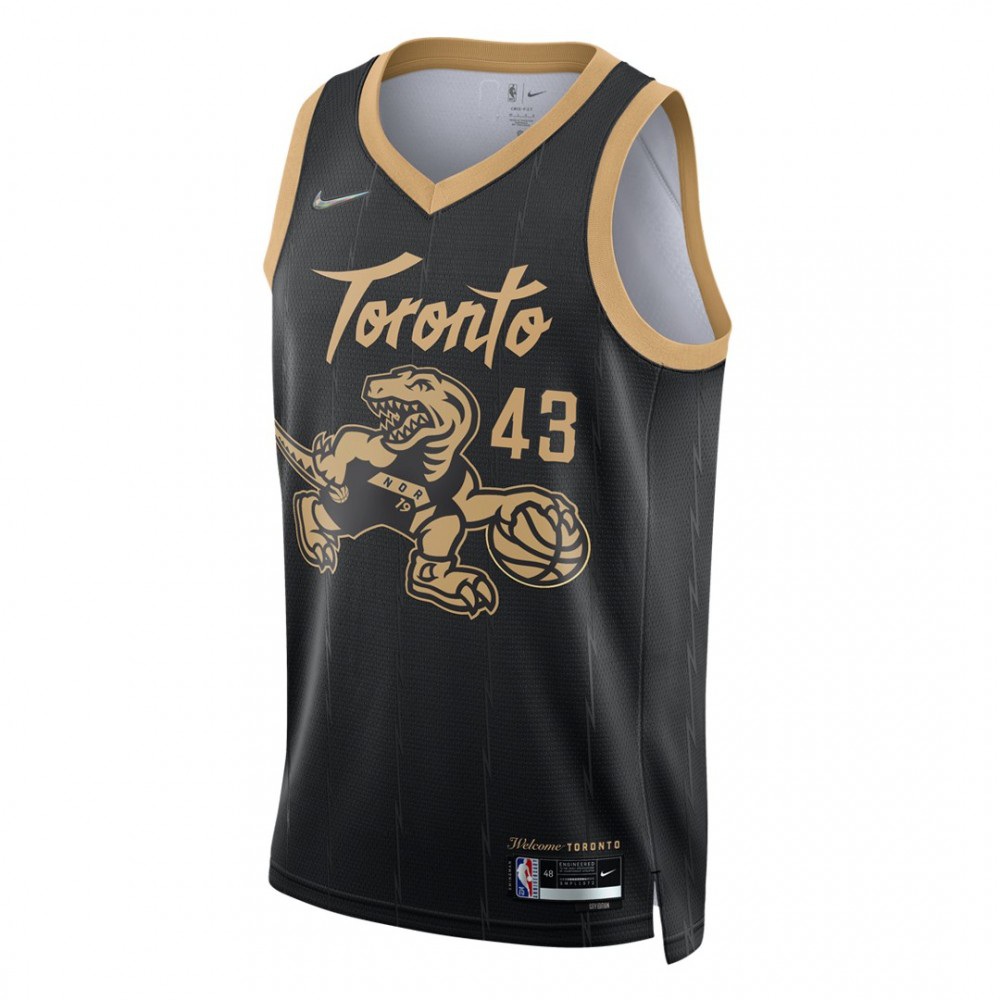 Men's Toronto Raptors Pascal Siakam #43 Black 2021 Swingman NBA Jersey - City Edition-Pro Kit Vault | Brand New 26/27 Sports Jerseys
